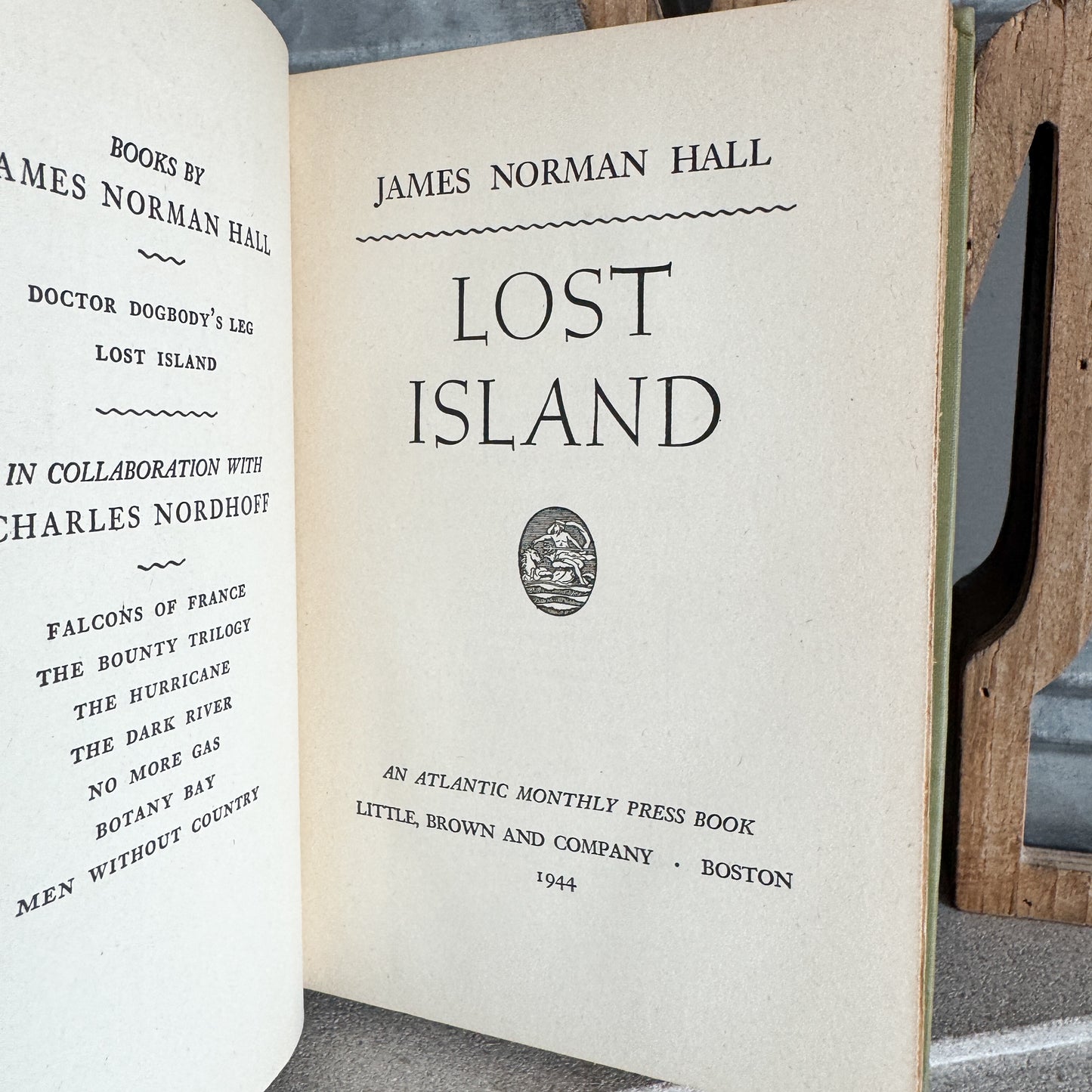 Vintage Lost Island by James Norman Hall (1944)